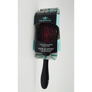 Denman D81M Style & Shine Smoother Hair Brush Boar Bristle Nylon Pins New